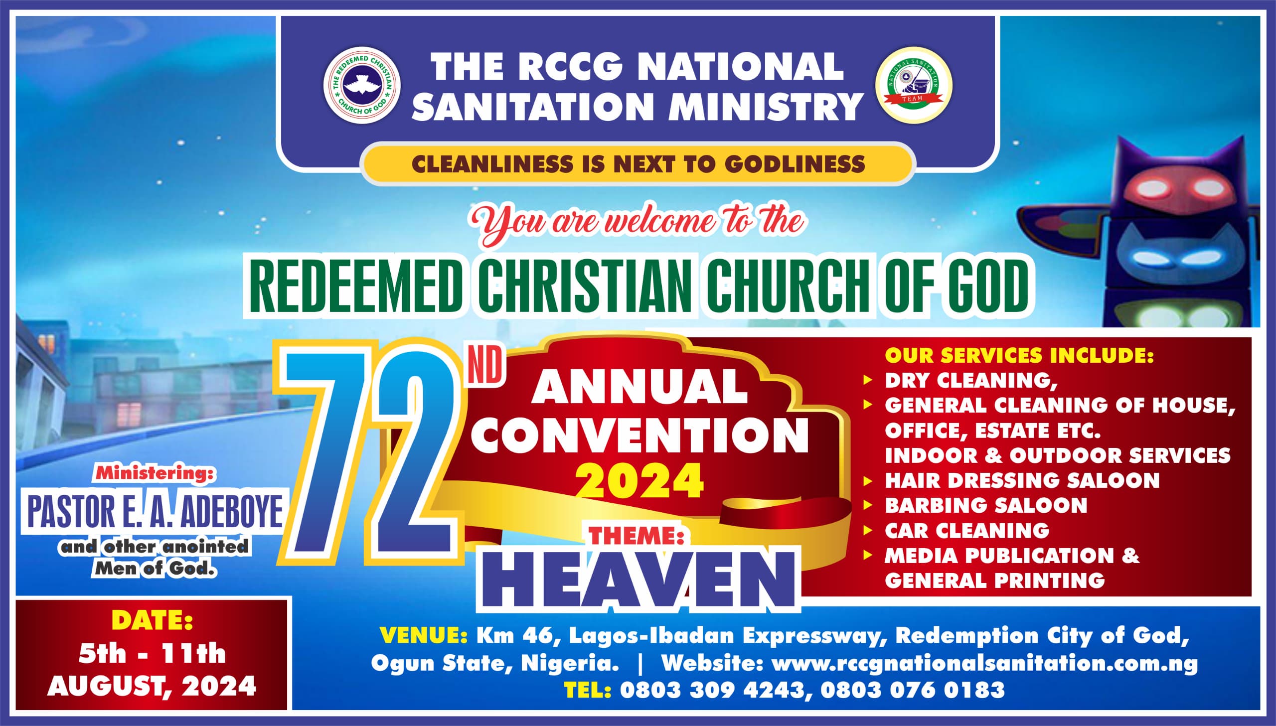 Cadam Rccg Pastor Tunde Abdullai Felicitate With R.C.C.G. On The R.C.C.G. 72ND ...