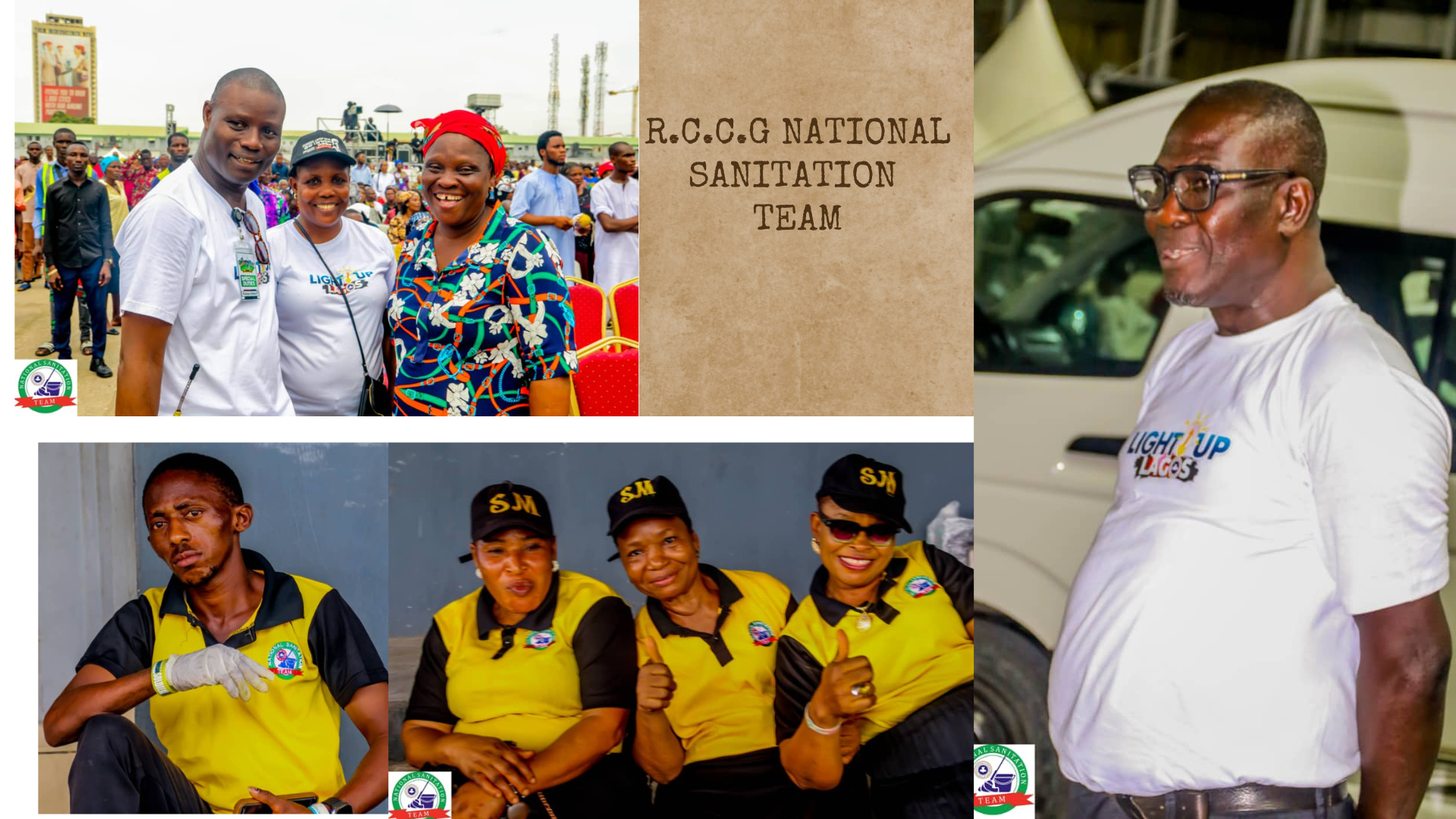 Cleanliness Is Next To Godliness: R.C.C.G. National Sanitation Team @ Light Up Lagos.
